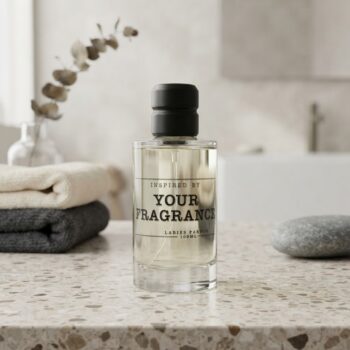 Unisex Cylinder Bottle With Black Lid 100ml