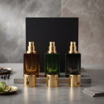 Unisex Amber, Green & Black Bottle & Box Set 3x 30ml Handcrafted Fragrances